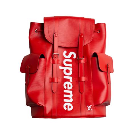 louis vuitton red supreme backpack|louis vuitton supreme backpack price.